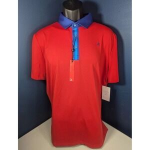 Redvanly‎ Monroe PUREpoly Men's Golf Polo Size XL Rio Red NWT